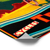 ヴィンテージBicycle Ad - Bike on Hillside ポスター (角)