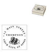 ヴィンテージBinonularsスケッチ名差出人住所 ラバースタンプ (押印)