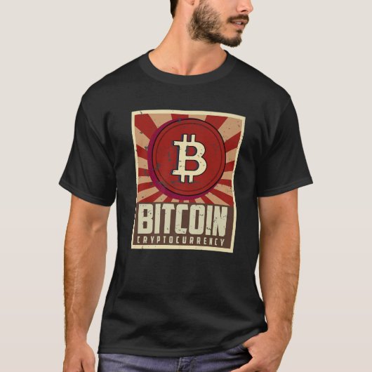 ヴィンテージBitcoin暗号通貨コインBTCのHodlグラフ Tシャツ (正面)
