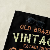 ヴィンテージBJJブラジル柔術あなたの名前を追加 ビーチタオル (インサイチュ)