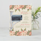 ヴィンテージBlossomメールボックスブライダルシャワーByメール 招待状 (スタンド正面)