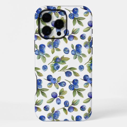ヴィンテージBlueberryタフiPhone 16 Pro Maxケース iPhoneケース (裏面)