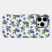 ヴィンテージBlueberryタフiPhone 16 Pro Maxケース iPhoneケース (裏面横)