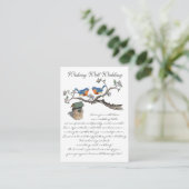 ヴィンテージBluebirds Wishing Well, Website Insert エンクロージャーカード (スタンド正面)