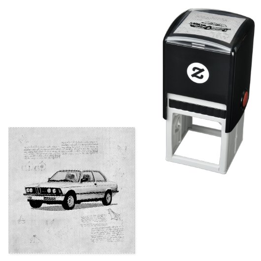 ヴィンテージBMWカー セルフインキングスタンプ (インサイチュ)