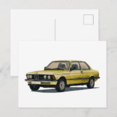 ヴィンテージBMWカー ポストカード (正面/裏面)