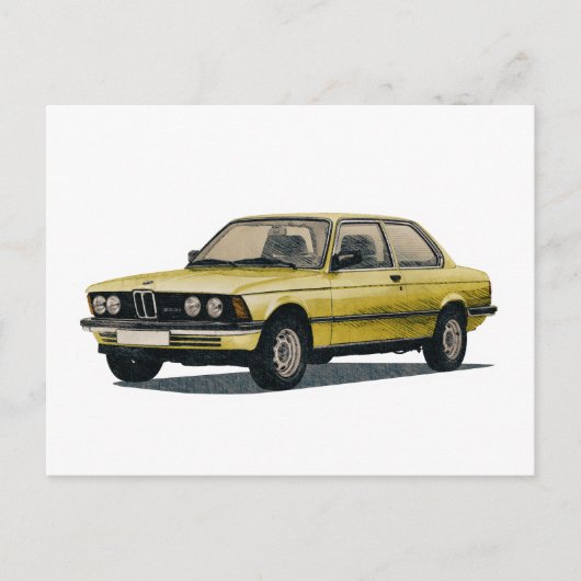 ヴィンテージBMWカー ポストカード (正面)