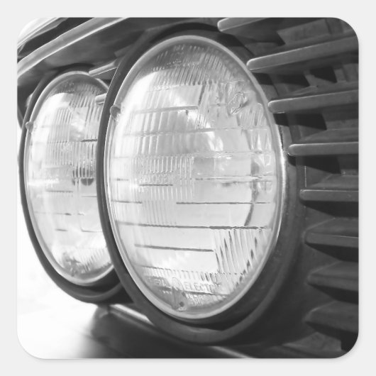 ヴィンテージBMWヘッドライトのシール スクエアシール (正面)