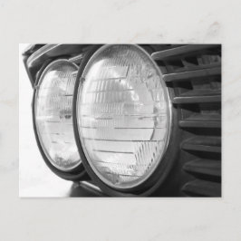 ヴィンテージBMWヘッドライト葉書 ポストカード
