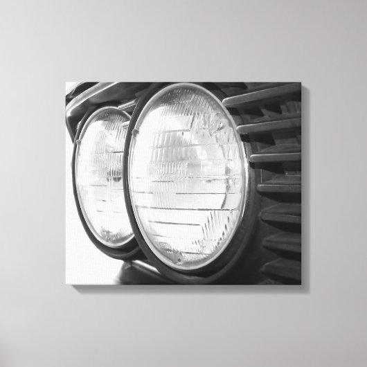 ヴィンテージBMWヘッドライト・キャンバス キャンバスプリント (正面)