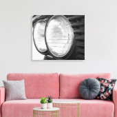 ヴィンテージBMWヘッドライト・キャンバス キャンバスプリント (インサイチュ (リビング))