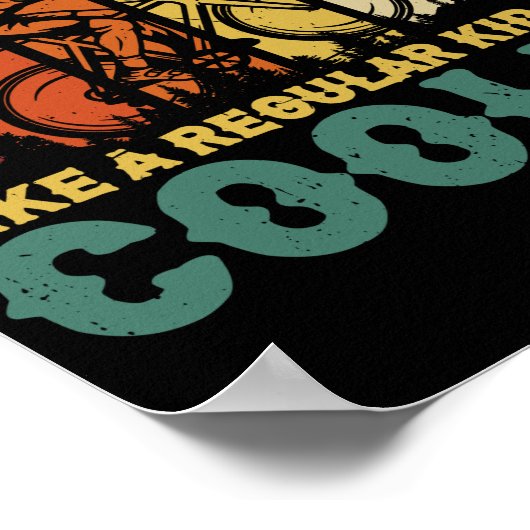 ヴィンテージBMXの子供のように通常の子供がTricだクールった ポスター (角)