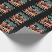 ヴィンテージBMXサイクリングボーイ自転車モータークロス ラッピングペーパー (角)