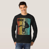 ヴィンテージBMXライダー – 自転車スタントレース Tシャツ (正面フル)
