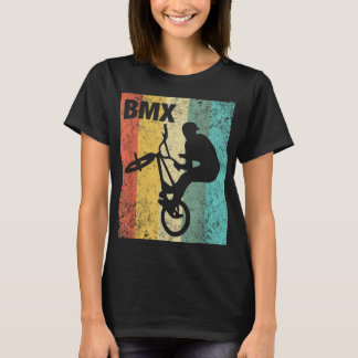 ヴィンテージBMXライダー – 自転車スタントレース Tシャツ