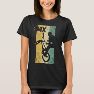 ヴィンテージBMXライダー – 自転車スタントレース Tシャツ