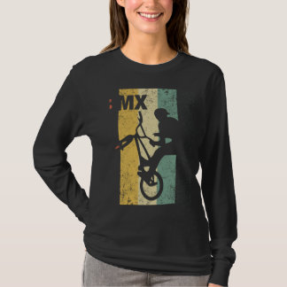 ヴィンテージBMXライダー – 自転車スタントレース Tシャツ