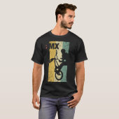 ヴィンテージBMXライダー – 自転車スタントレース Tシャツ (正面フル)