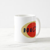 ヴィンテージBOAC航空会社のロゴ コーヒーマグカップ (正面右)