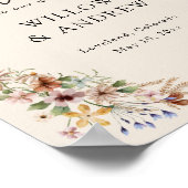 ヴィンテージBohoフローラ歓迎ポスター ポスター (角)