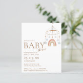 ヴィンテージbohoモバイル予算ベビーシャワー招待 (スタンド正面)