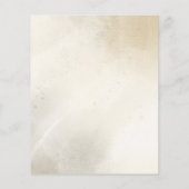 ヴィンテージbohoモバイル予算ベビーシャワー招待 (裏面)