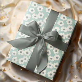 ヴィンテージBoho手描きGroovy花 ラッピングペーパー