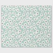 ヴィンテージBoho手描きGroovy花 ラッピングペーパー (フラット)