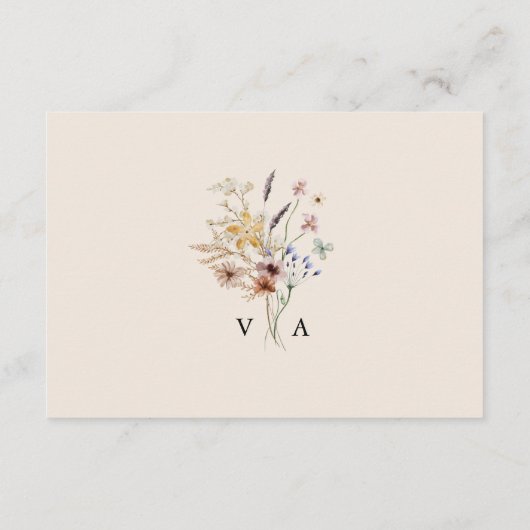 ヴィンテージBoho詳細エンクロージャカード エンクロージャーカード (裏面)