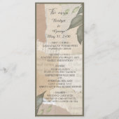 ヴィンテージboho chic greeneryプログラム&メニュー プログラム (正面)