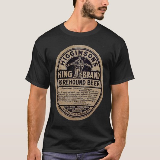 ヴィンテージBrand Horehound Beer 1901年の王 Tシャツ (正面)