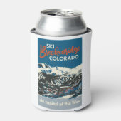 ヴィンテージBReckenridgeポスターブルー 缶クーラー (缶正面)