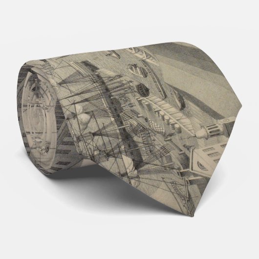 ヴィンテージBrooklyn NYの図(1846) ネクタイ (ロール)