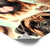 ヴィンテージBulmastiffシームレス ポスター (角)