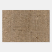 ヴィンテージBurlapテクスチャラッピング紙 ラッピングペーパーシート (正面)
