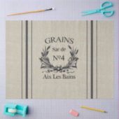 ヴィンテージBurlap Grain Sackティッシュペーパー20' x 30" 薄葉紙 (クラフト)