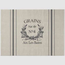 ヴィンテージBurlap Grain Sackティッシュペーパー20' x 30" 薄葉紙