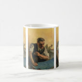 ヴィンテージBusiness Architectと建物の設計図 コーヒーマグカップ (中央)