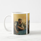 ヴィンテージBusiness Architectと建物の設計図 コーヒーマグカップ (左)