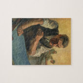 ヴィンテージBusiness Architectと建物の設計図 ジグソーパズル (横)