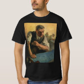 ヴィンテージBusiness Architectと建物の設計図 Tシャツ (正面)