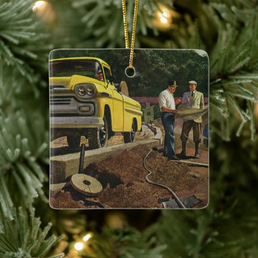 ヴィンテージBusiness Architect建築契約者 セラミックオーナメント (ツリー)