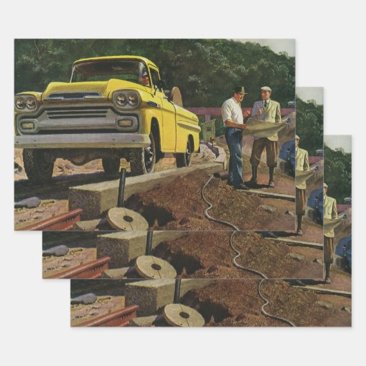 ヴィンテージBusiness Architect建築契約者 ラッピングペーパーシート (セット)