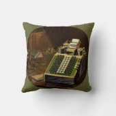 ヴィンテージBusiness Comptometer会計計算機 クッション (裏面)