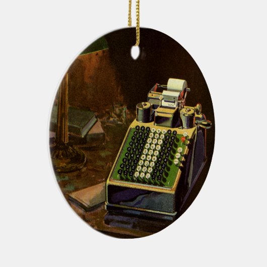 ヴィンテージBusiness Comptometer会計計算機 セラミックオーナメント (右)