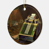 ヴィンテージBusiness Comptometer会計計算機 セラミックオーナメント (左)