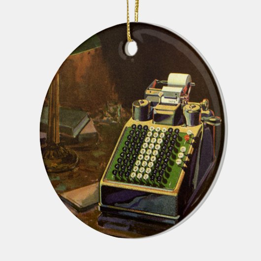 ヴィンテージBusiness Comptometer会計計算機 セラミックオーナメント (左)