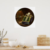 ヴィンテージBusiness Comptometer会計計算機 ポスター (キッチン)