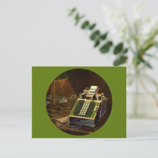 ヴィンテージBusiness Comptometer会計計算機 ポストカード (スタンド正面)