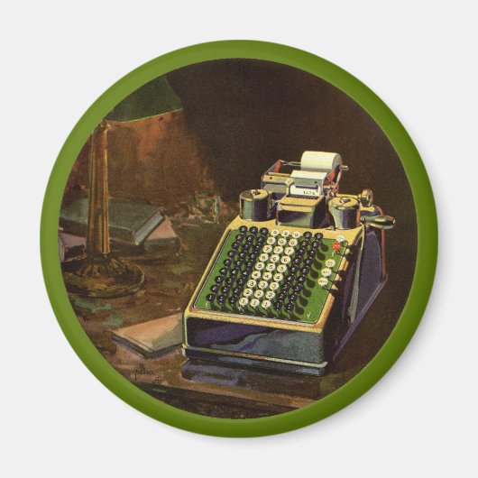 ヴィンテージBusiness Comptometer会計計算機 マグネット (正面)